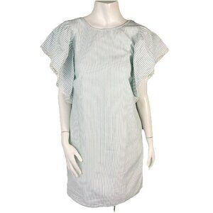 NWT Paul & Joe Sister Ruffles V Back Striped Mini Dress FR 38-US 6 Resort Party